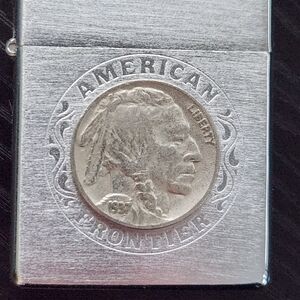 Zippo Silver American Frontier Lighter